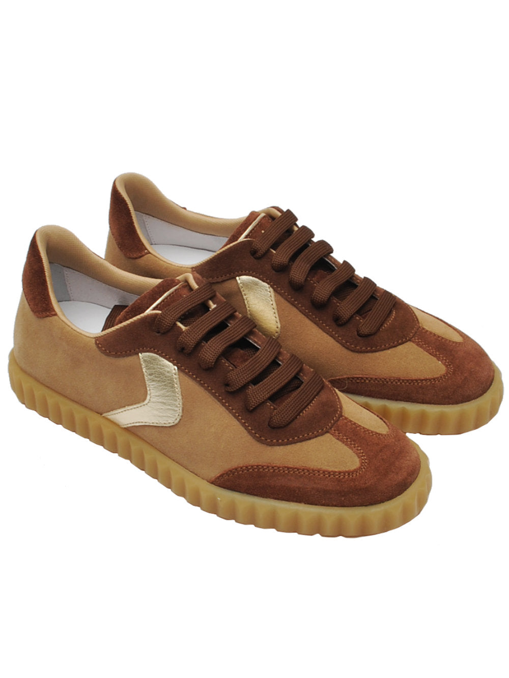 Sneaker Donna Voile Blanche Ines Cocoa Light Brown Platinum (Cod. 3D48) Ai26