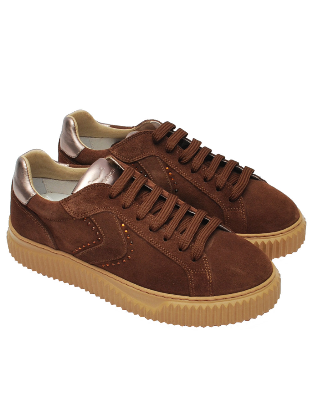 Sneaker Donna Voile Blanche Lipari - Chocolate Bronze (Cod. 1D25) Ai26